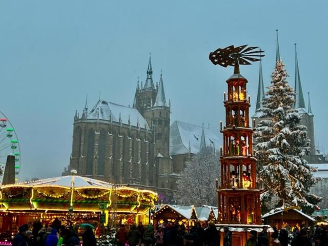 Altstadtpension Am Dom Erfurt Esterno foto